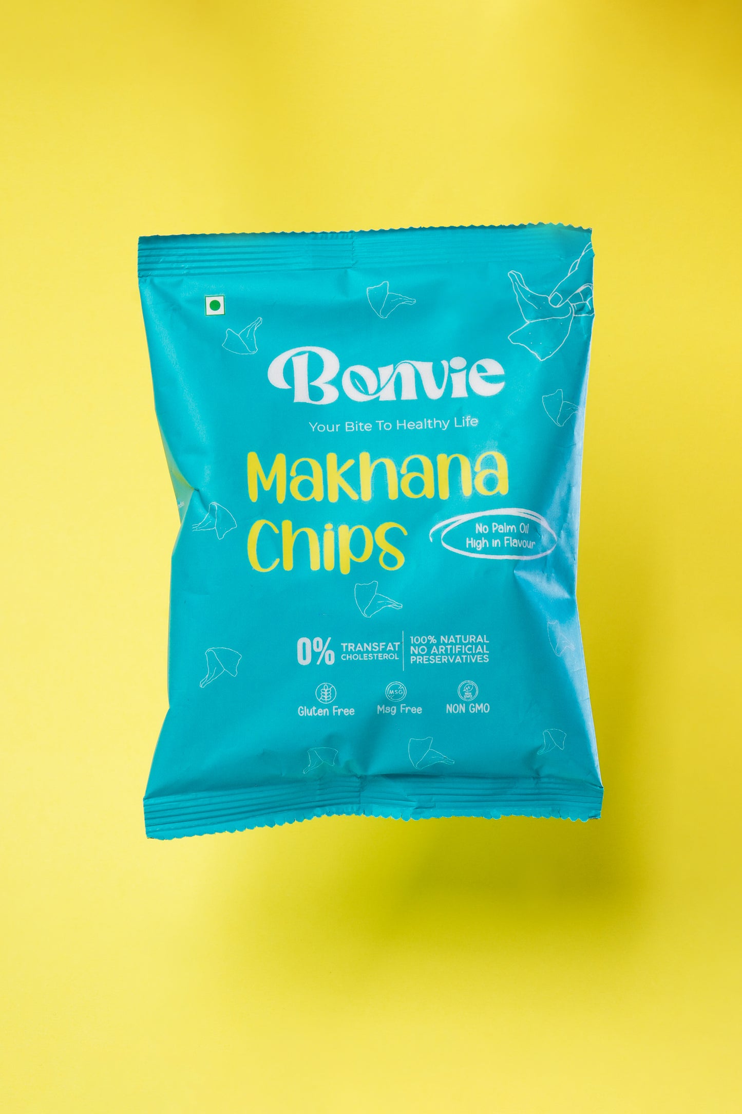 Bonvie Snacks Makhana Chips Cheese & Herbs - 50gm