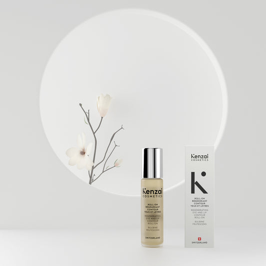 Kenzai Cosmetics Women's Regenerating Eye and Lip Contour Roll-On Swiss Made 10ml