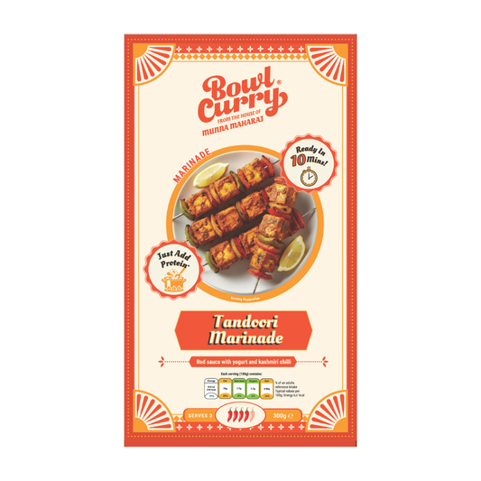 (Sample Only) Bowl Curry Tandoori Marinade - Tikka & BBQ Mix for Veg or Meat - 300g