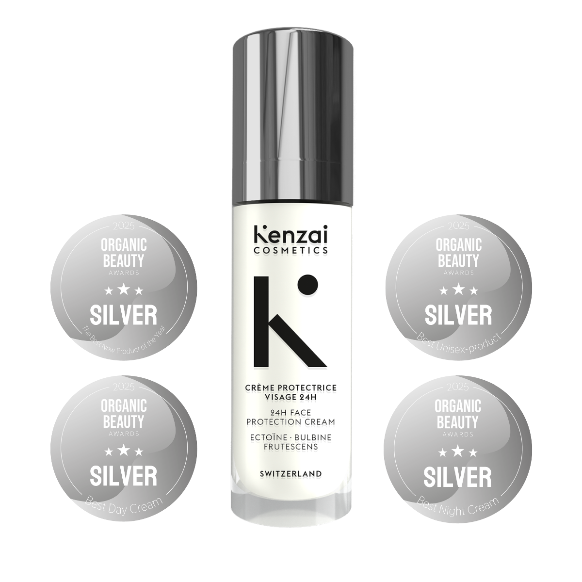 Kenzai Cosmetics Women’s 24H Face Protection Cream Swiss Made 30ml