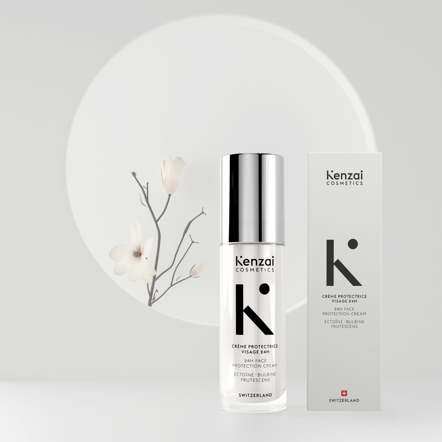 Kenzai Cosmetics Women’s 24H Face Protection Cream Swiss Made 30ml