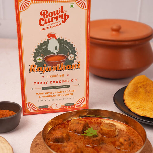 Bowl Curry Rajasthani Masala - Spicy Curry Mix for Veg or Meat, Use With Any Protein - 300g