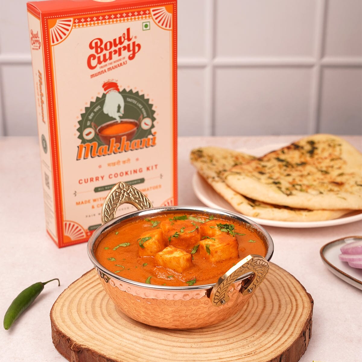 Bowl Curry Paneer Makhani Masala - Curry Mix for Paneer, Vegetables or Meat -300g