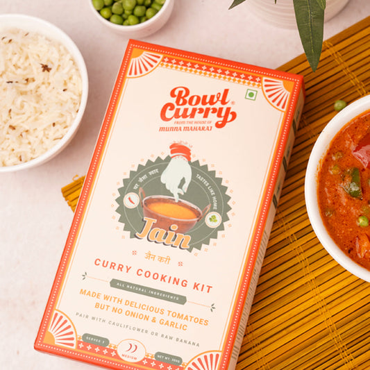 Bowl Curry Jain Masala - No Onion & Garlic Curry Mix, Veg Meal Kit for Any Protein - 300g