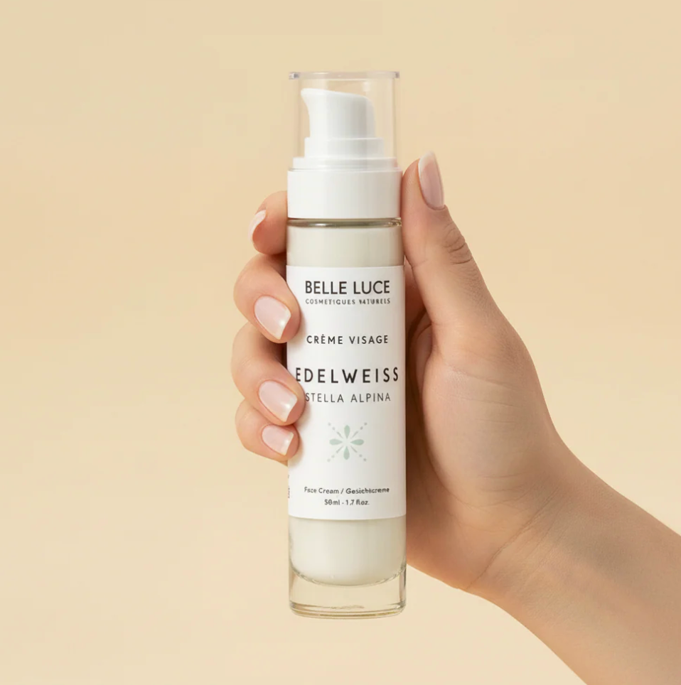 Belle Luce Organic Edelweiss and Glacier Water Day Cream - Moisturizing and Anti-aging 50ml
