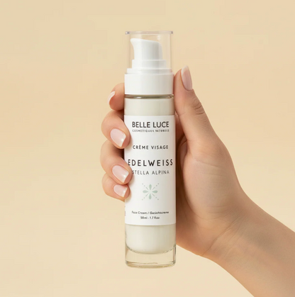 Belle Luce Organic Edelweiss and Glacier Water Day Cream - Moisturizing and Anti-aging 50ml