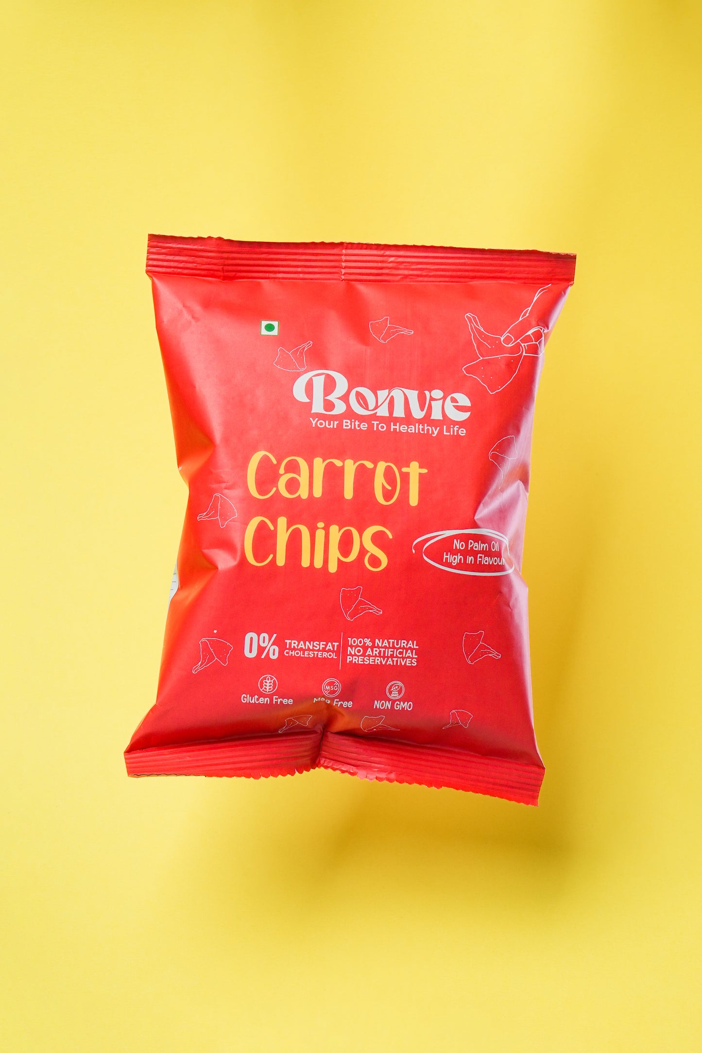 Bonvie Snacks Carrot Chips Masala - 50gm