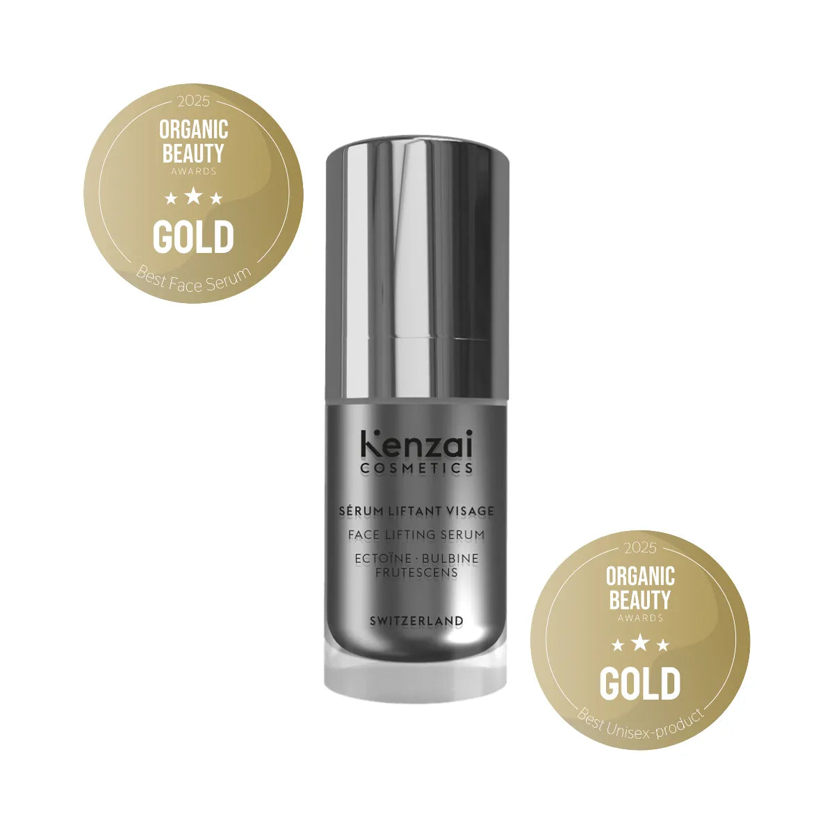 Kenzai Cosmetics Men's Face Lifting Serum Swiss Made 15ml