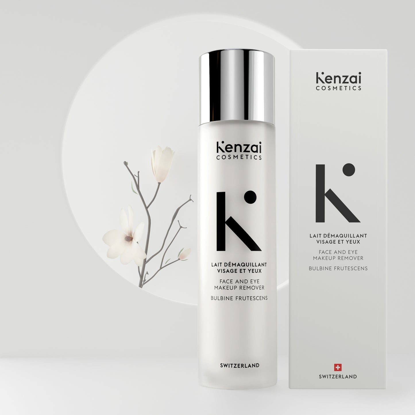 Kenzai Cosmetics Face and Eyes Makeup Remover  Swiss Made 150ml