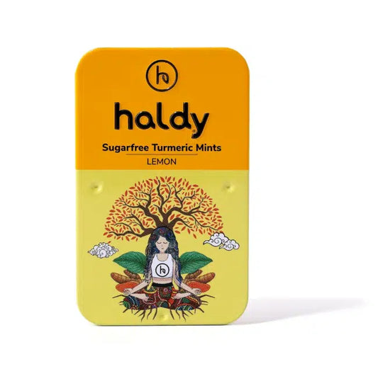 Haldy Sugarfree Turmeric Mints | LEMON