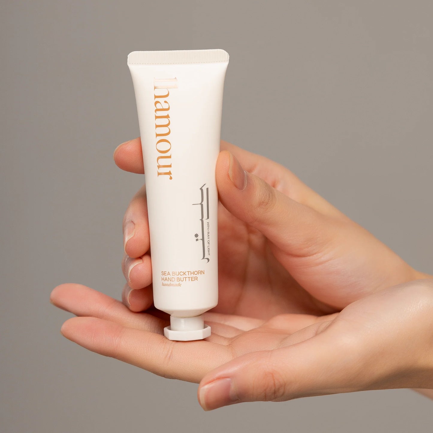 Lhamour Natural Sea Buckthorn Hand Butter 1.19oz - Moisturizer for Dry & Rough Hands