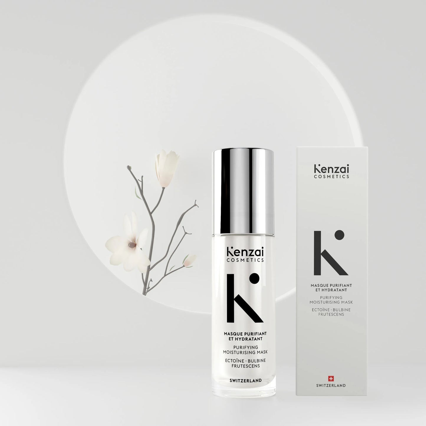 Kenzai Cosmetics Women's Purifying Moisturizing Face Mask Swiss Made 30ml