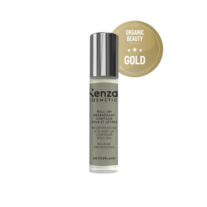 Kenzai Cosmetics Women's Regenerating Eye and Lip Contour Roll-On  Swiss Made 10ml