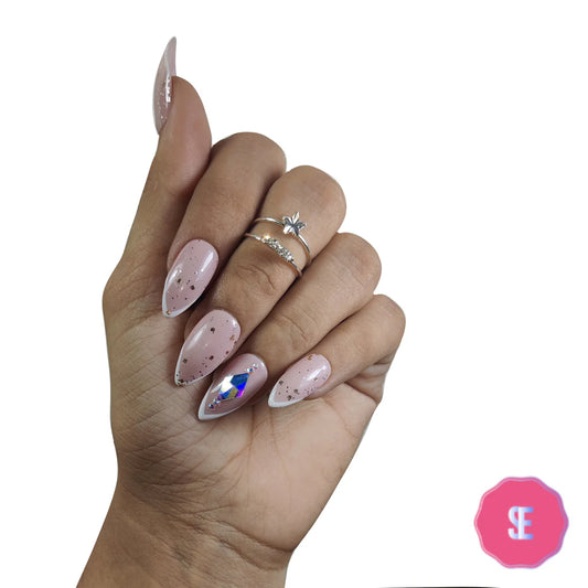 SOEZI Women's Diamond in the sky Reusable SOEZI Press On Nails - Artificial False Nail Extension