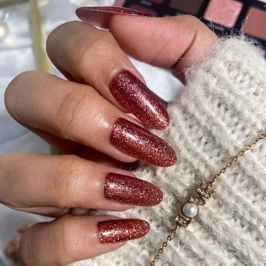 SOEZI Women's Lets Flirt Reusable SOEZI Press On Nails - Artificial False Nail Extension