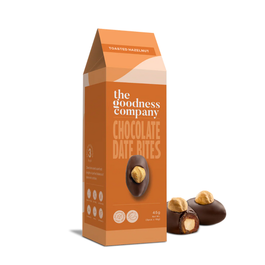 The Goodness Company Toasted Hazelnut Chocolate Date Bites - 15g X 3 Pcs